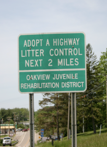 Adopt a Highway Sign